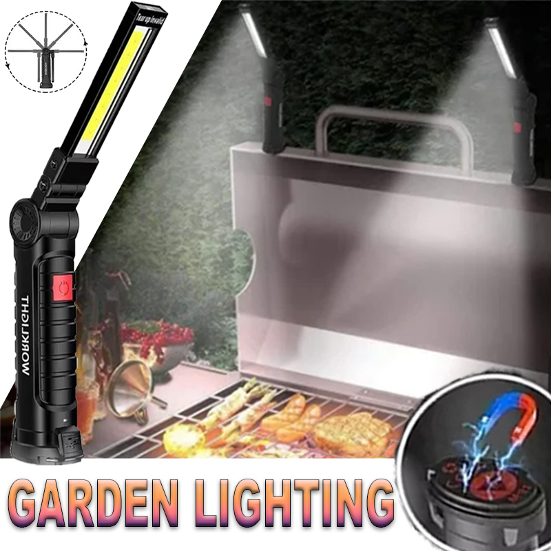 Outdoor Camping Lantern - Portable LED Flashlight with Magnetic Hook