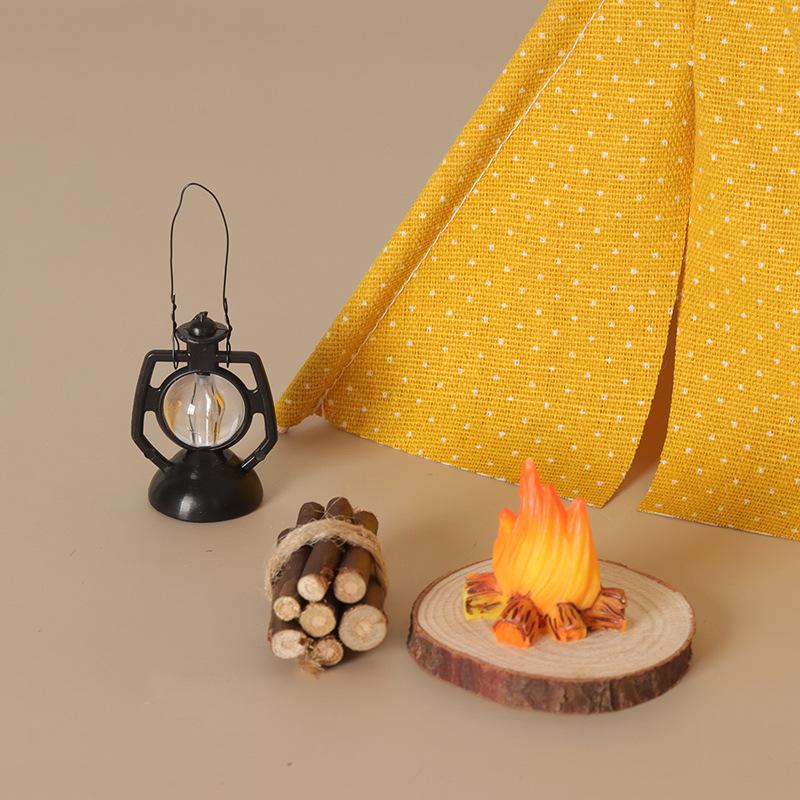 Outdoor Camping Gazebo - 1:12 Scale Camping Tent Model Decoration