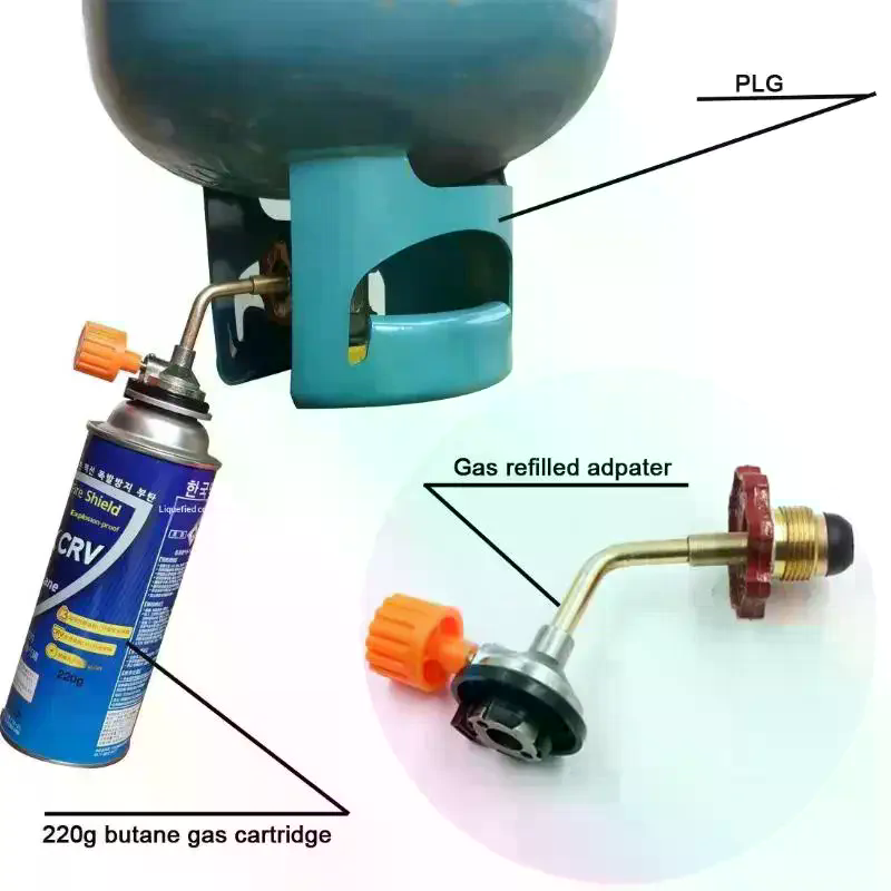 Outdoor Camping Outlet - Gas Butane Cylinder Tank Refill Connector