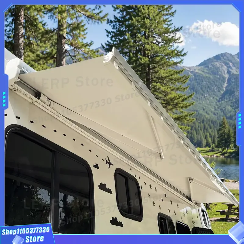 Outdoor Camping Vehicle Wagon - W5500 Manual Control RV Awning for