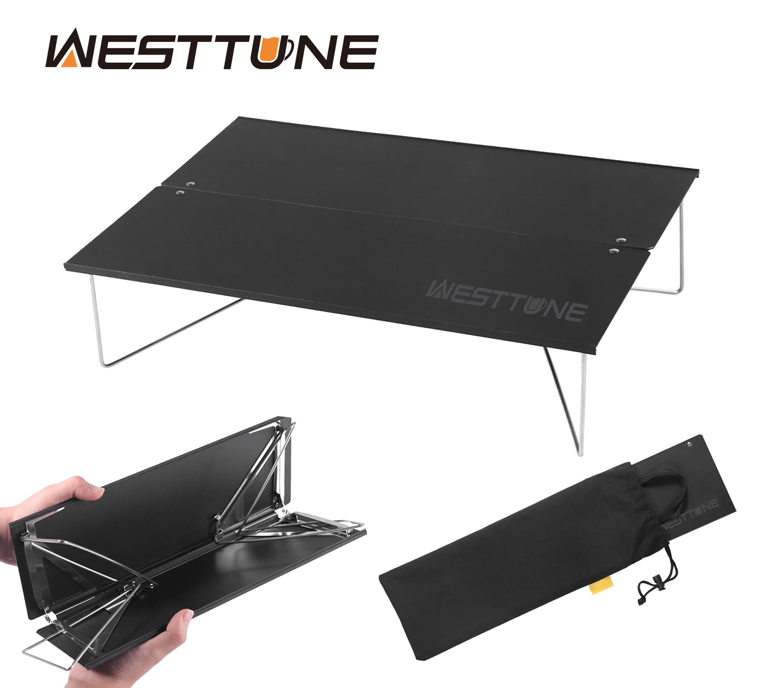 Outdoor Camping Gazebo - WESTTUNE Compact Mini Camping Table Portable