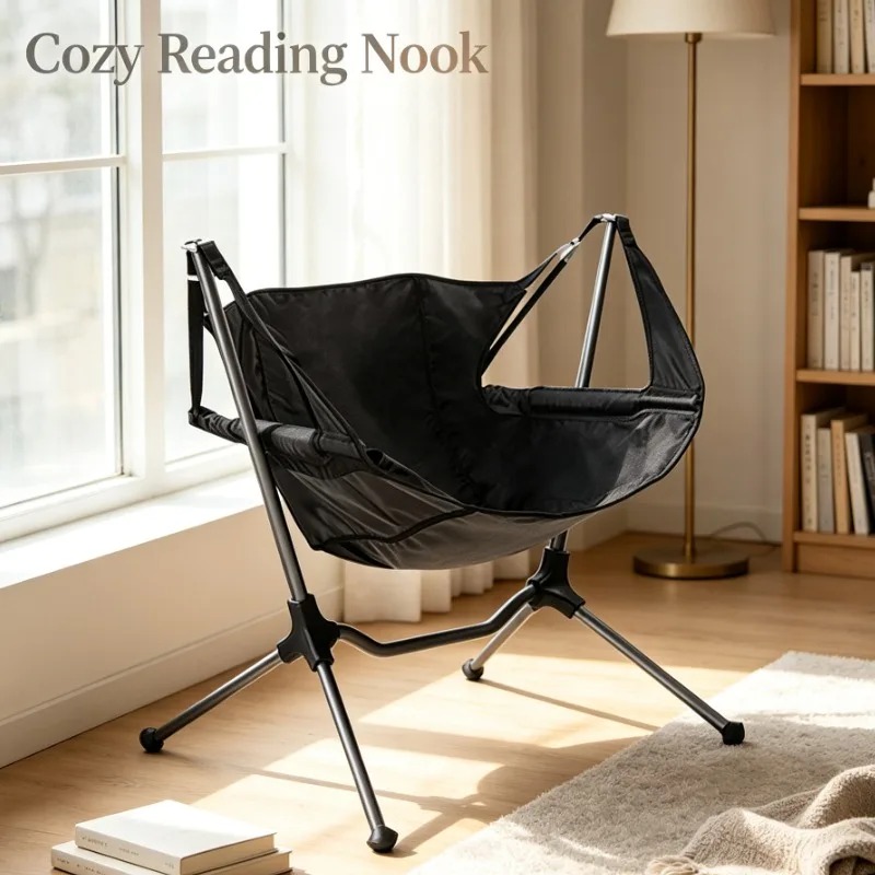 Outdoor Camping Hammock Chair - Portable Folding Moon Chair Outdoor Camping