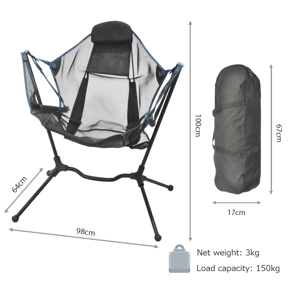 Custom Logo Outdoor Portable B - Outdoor Camping Rocking Chair 评论和价格