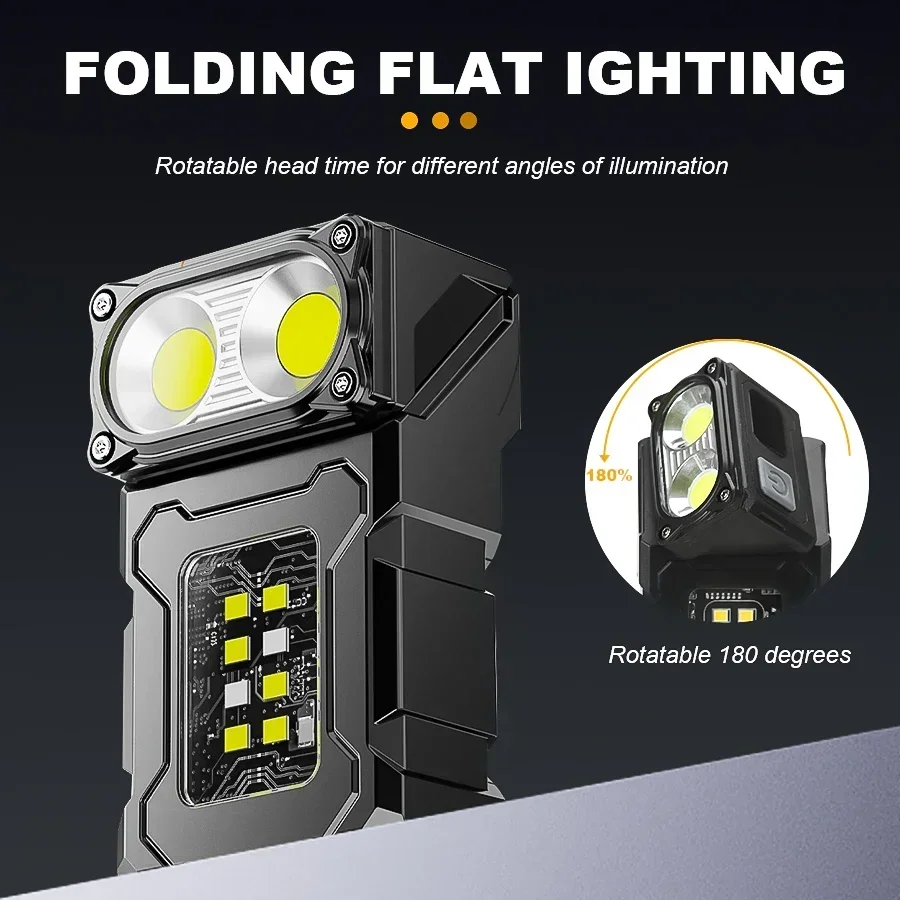 Mini Portable LED COB Flashlig - Battery Outdoor Camping 评论和价格