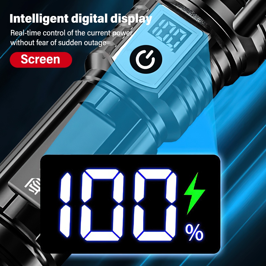 High Power 200000LM LED Flashl - Battery Outdoor Camping 评论和价格