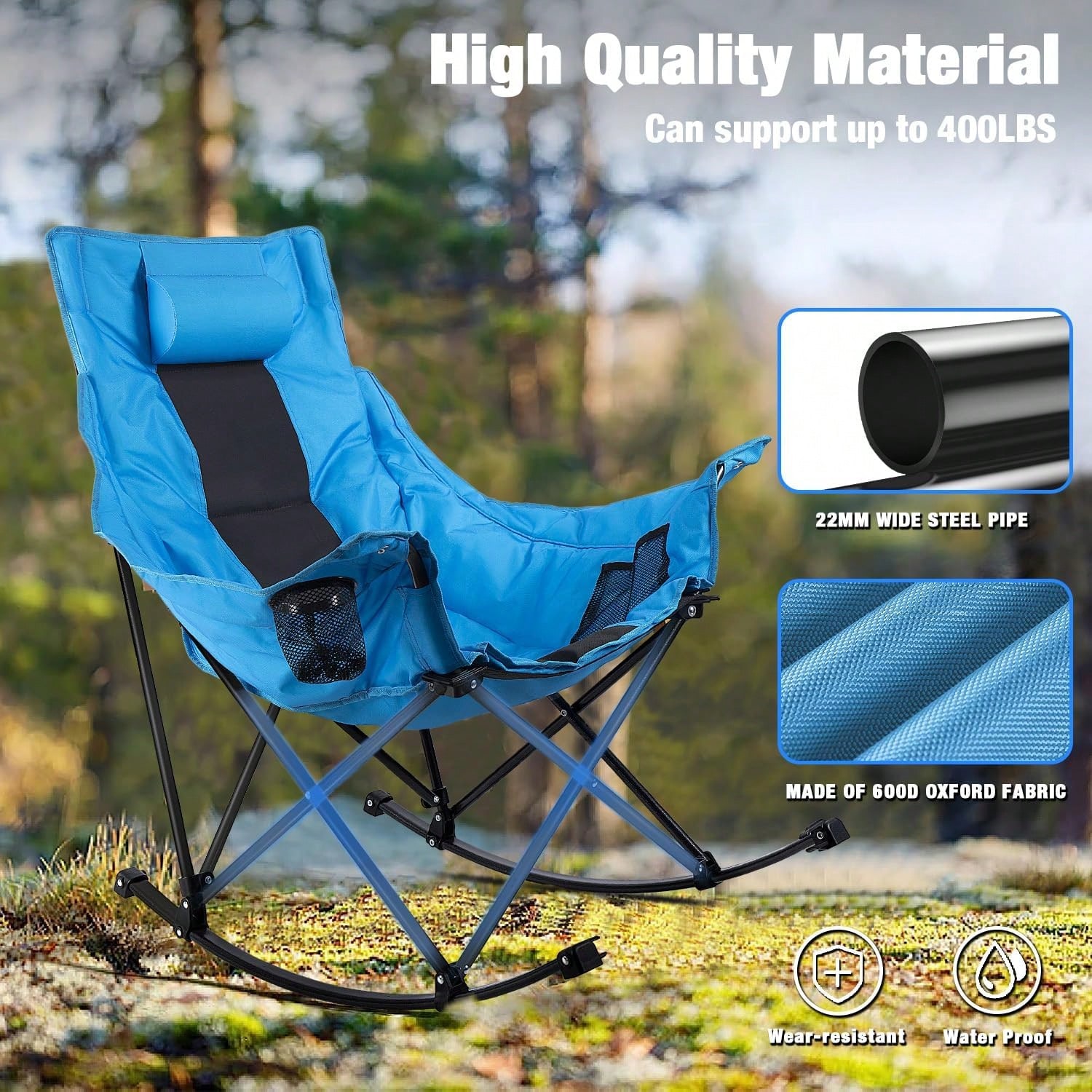 Outdoor Folding Rocking Campin - Outdoor Camping Rocking Chair 评论和价格