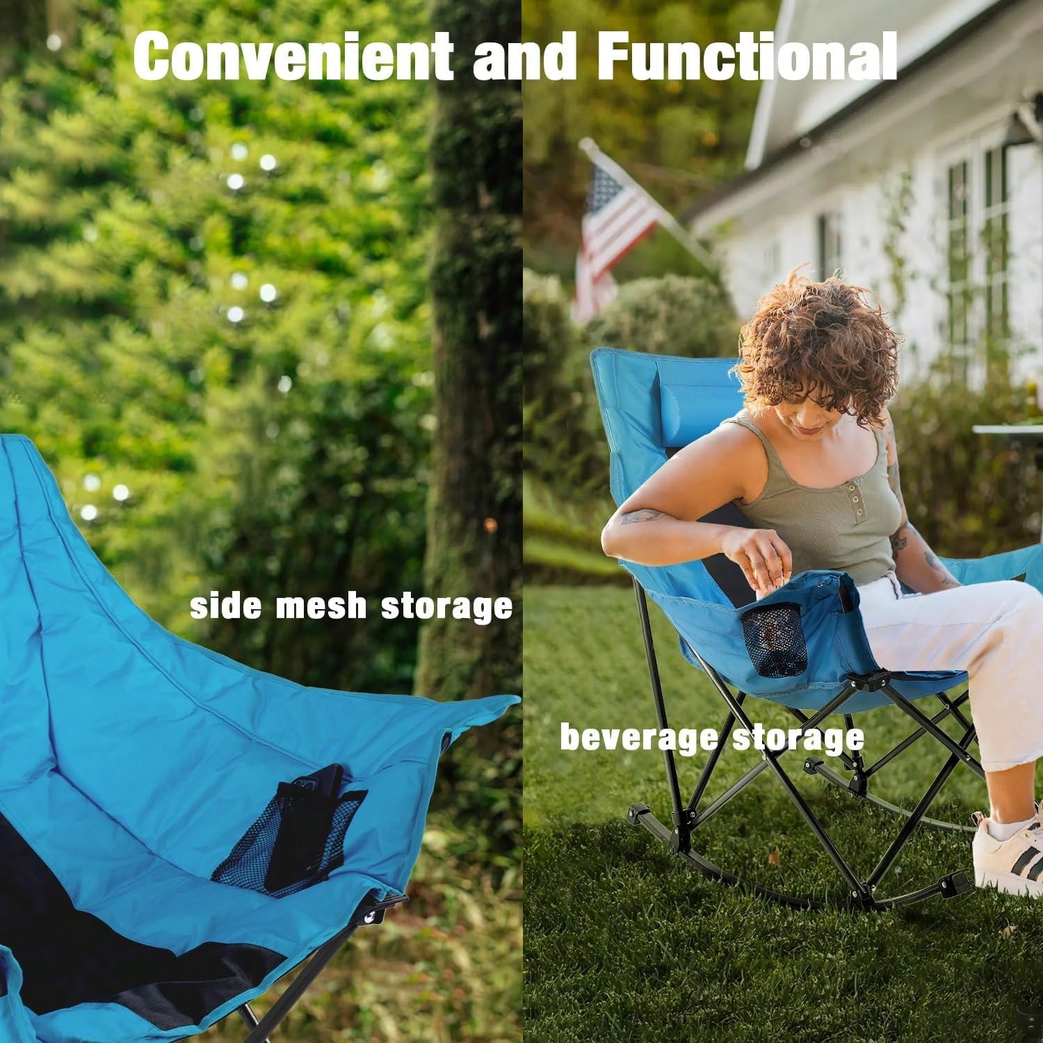 Outdoor Folding Rocking Campin - Outdoor Camping Rocking Chair 评论和价格