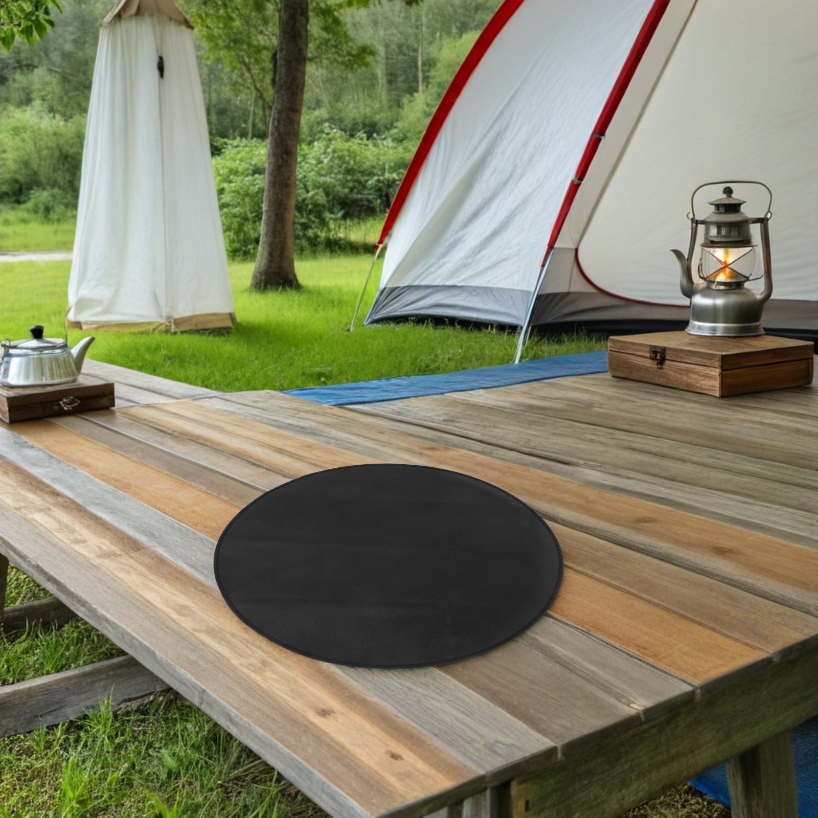 Round Fireproof Bbq Mat 24 Inc - Outdoor Camping Fire Pit 评论和价格