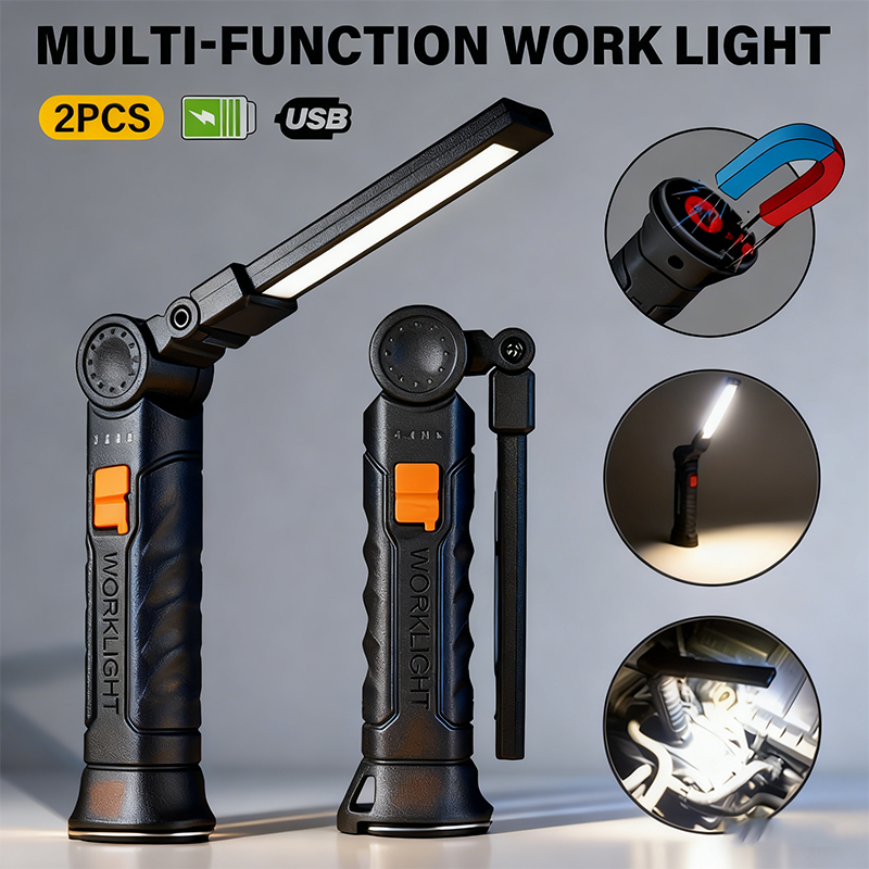 Portable COB LED Flashlight US - Battery Outdoor Camping 评论和价格