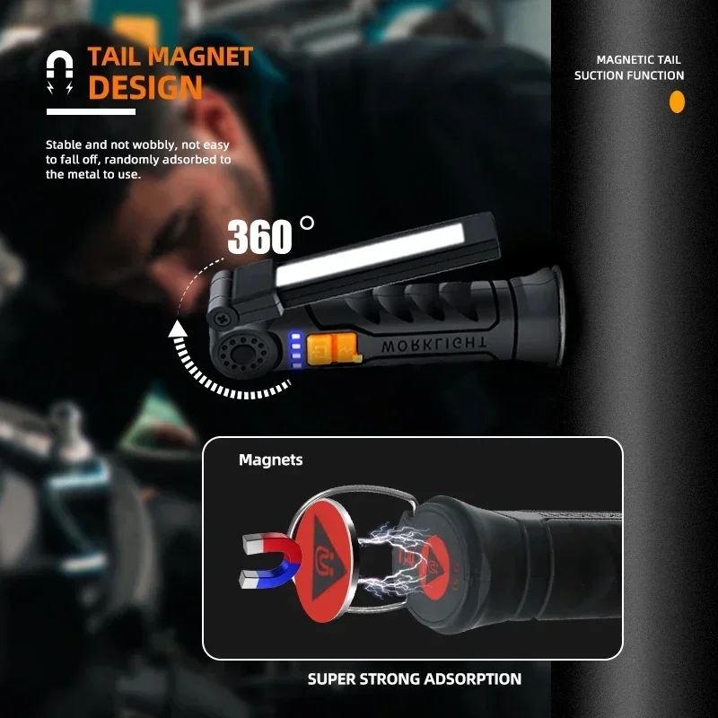 Portable COB LED Flashlight US - Battery Outdoor Camping 评论和价格