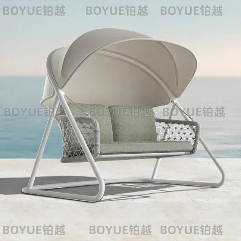 Blue Waterproof Outdoor Swing  - Outdoor Camping Rocking Chair 评论和价格