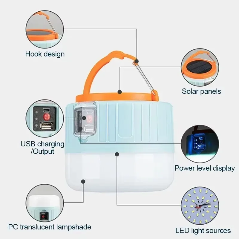 Solar Camping Lantern Recharge - Outdoor Camping Lantern 评论和价格