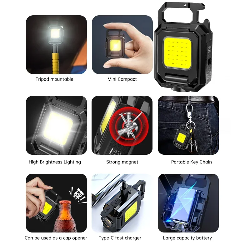 Mini Flashlight Keychain Light - Outdoor Camping Lantern 评论和价格