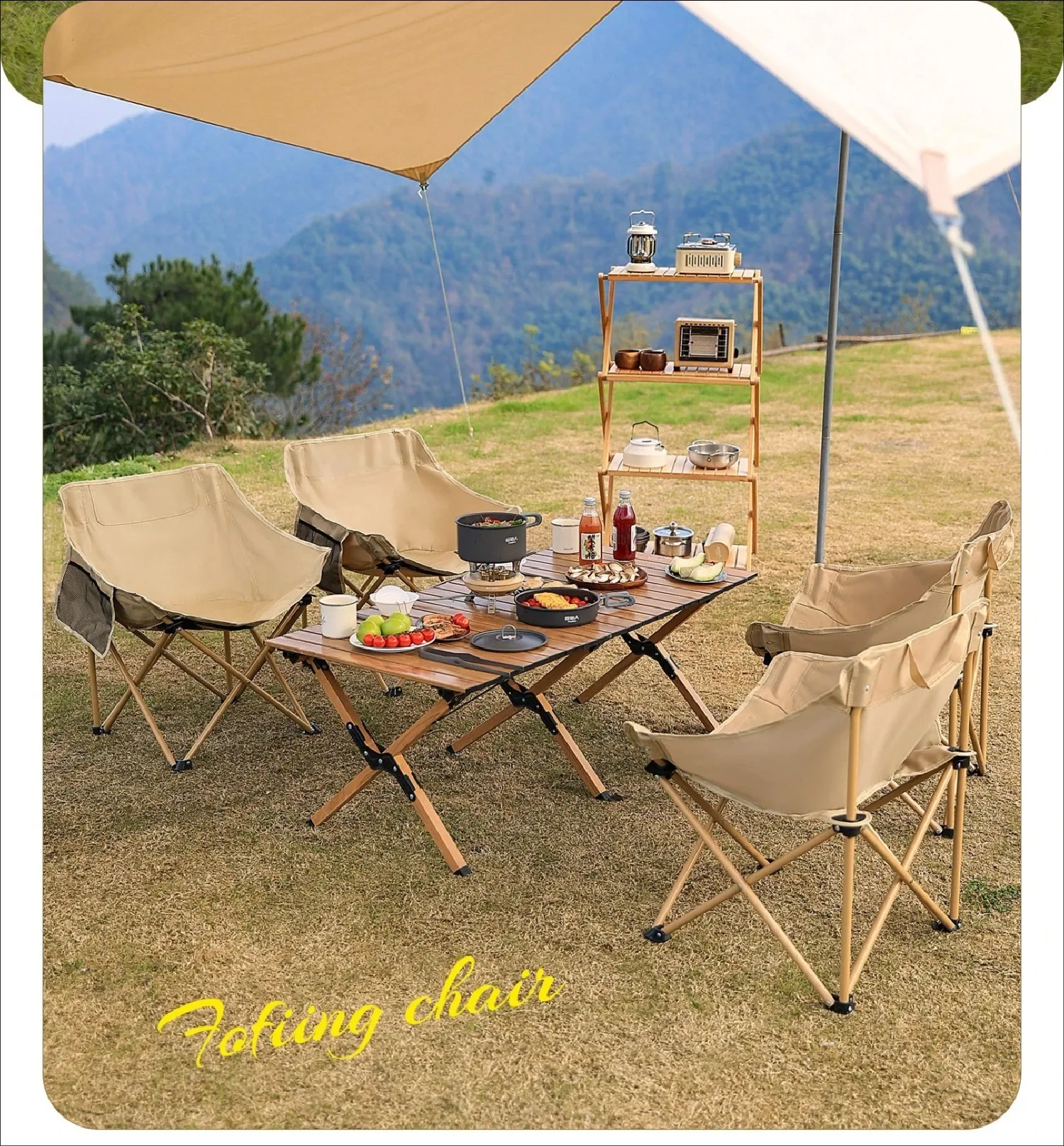 Portable Folding Moon Chair -  - Outdoor Camping Rocking Chair 评论和价格