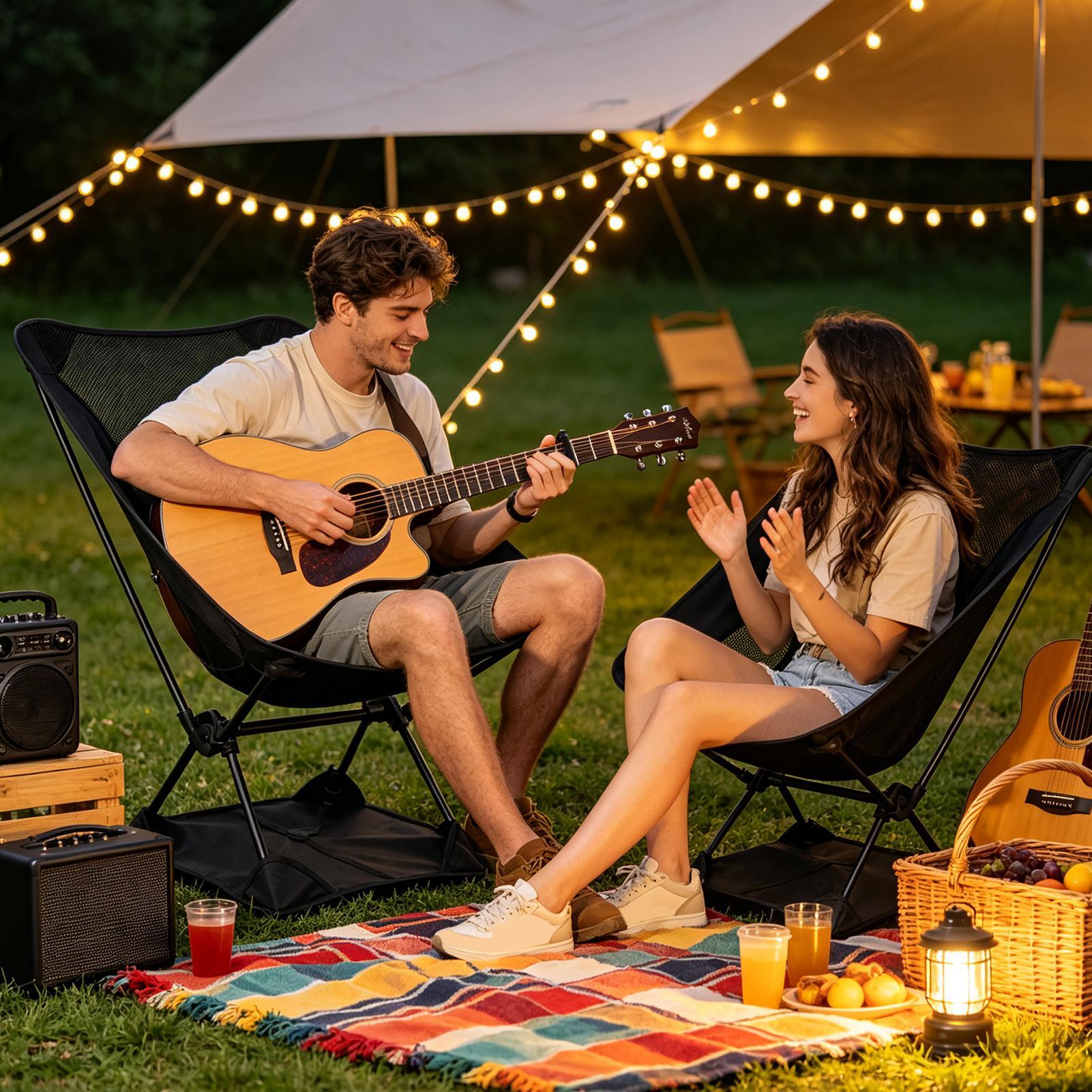 Oxford Cloth Anti-Sink Camp Ch - Outdoor Camping Loveseat 评论和价格