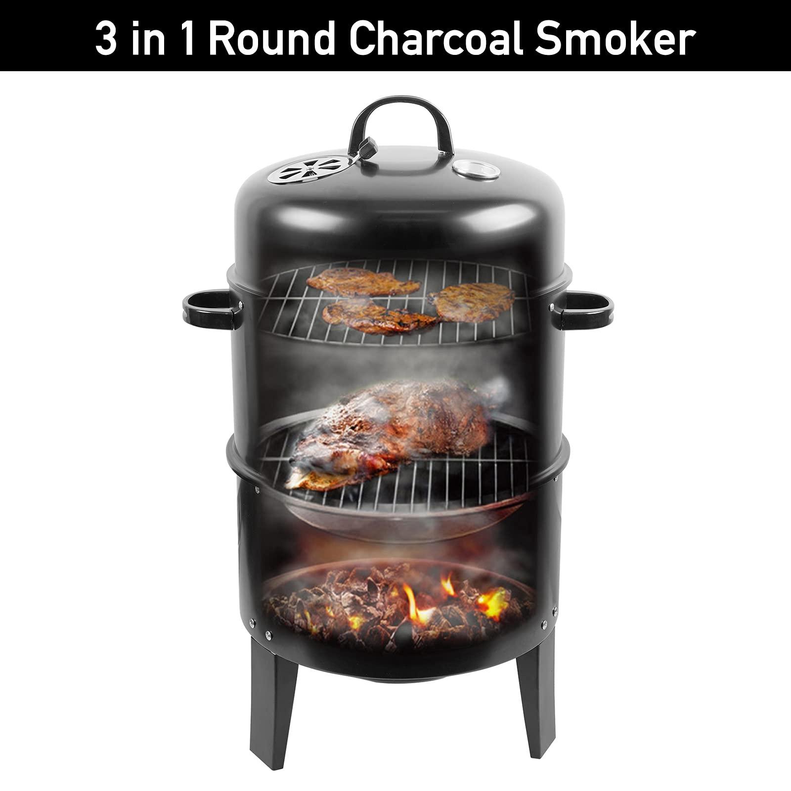Vertical BBQ Grill Cooker Char - Outdoor Camping Fire Pit 评论和价格