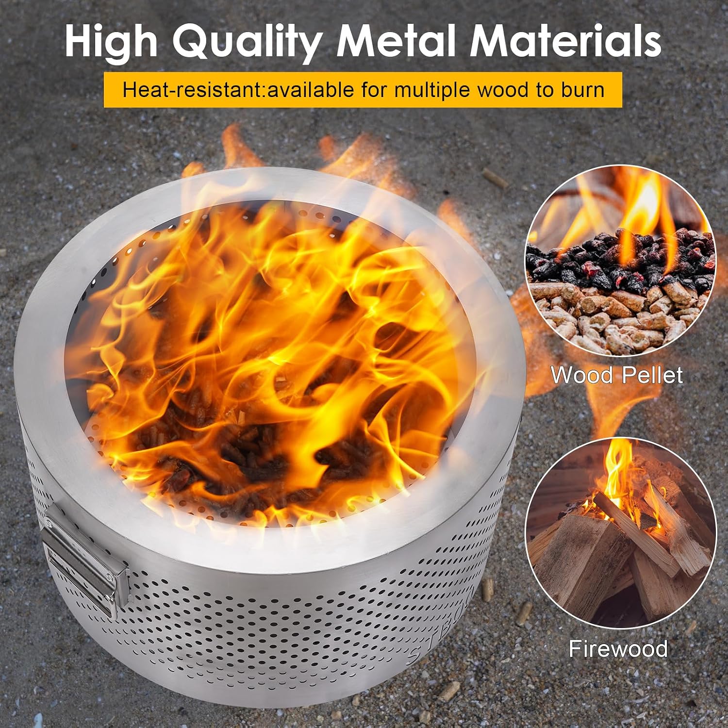 20Inch Large Firepit - Fire Pi - Outdoor Camping Fire Pit 评论和价格