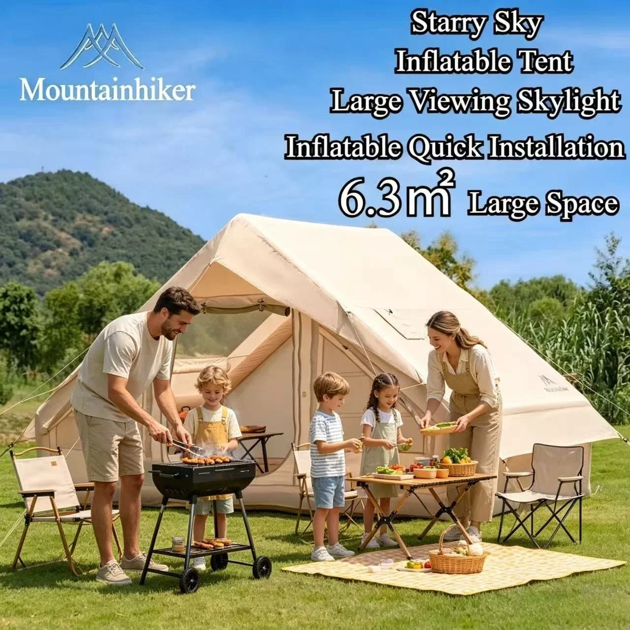 MOUNTAINHIKER Extra Large Infl - Outdoor Camping Gazebo 评论和价格