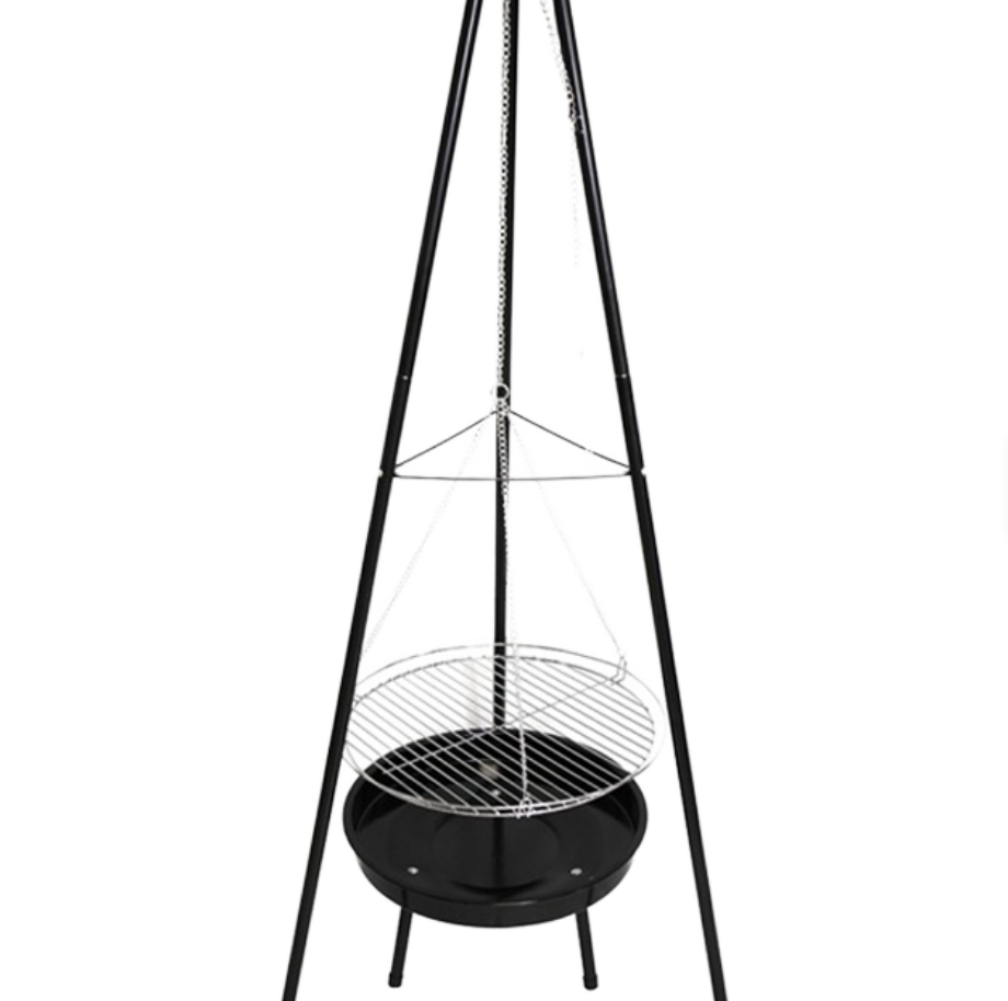 Heavy-Duty Tripod Hanging BBQ  - Outdoor Camping Fire Pit 评论和价格
