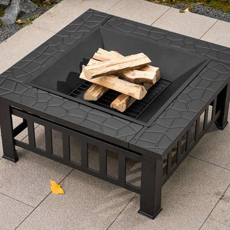 Camping Firewood Stove Square  - Outdoor Camping Fire Pit 评论和价格