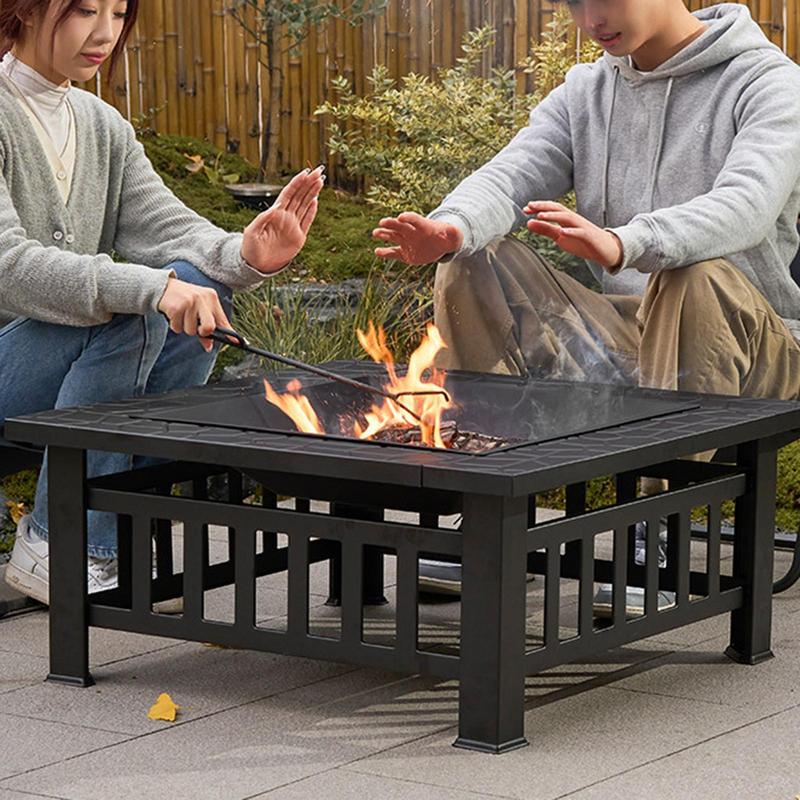 Camping Firewood Stove Square  - Outdoor Camping Fire Pit 评论和价格
