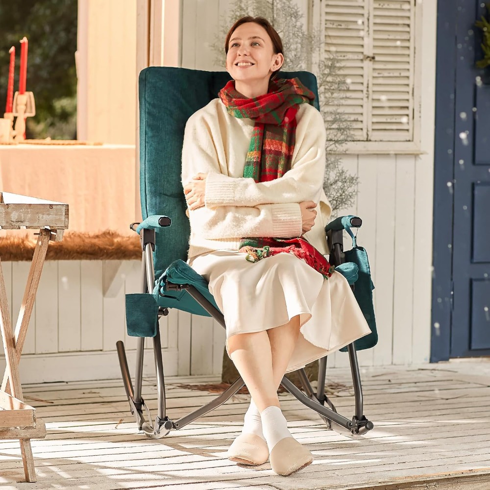 Oversized Folding Rocking Camp - Outdoor Camping Rocking Chair 评论和价格