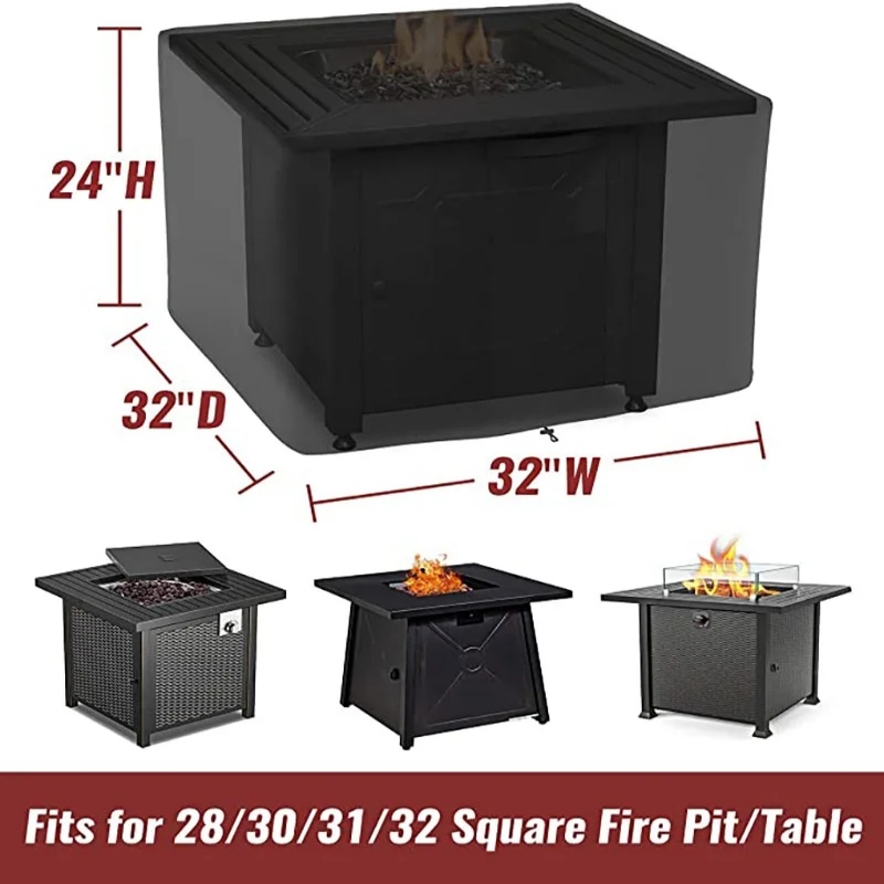 Waterproof Square Fire Pit Cov - Outdoor Camping Fire Pit 评论和价格