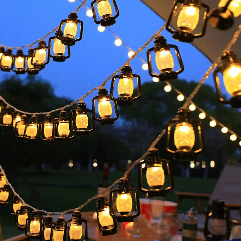 Vintage Kerosene Lamp LED Stri - Camping Solar Lantern 评论和价格