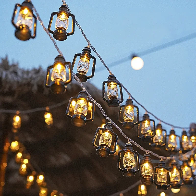 Vintage Kerosene Lamp LED Stri - Camping Solar Lantern 评论和价格