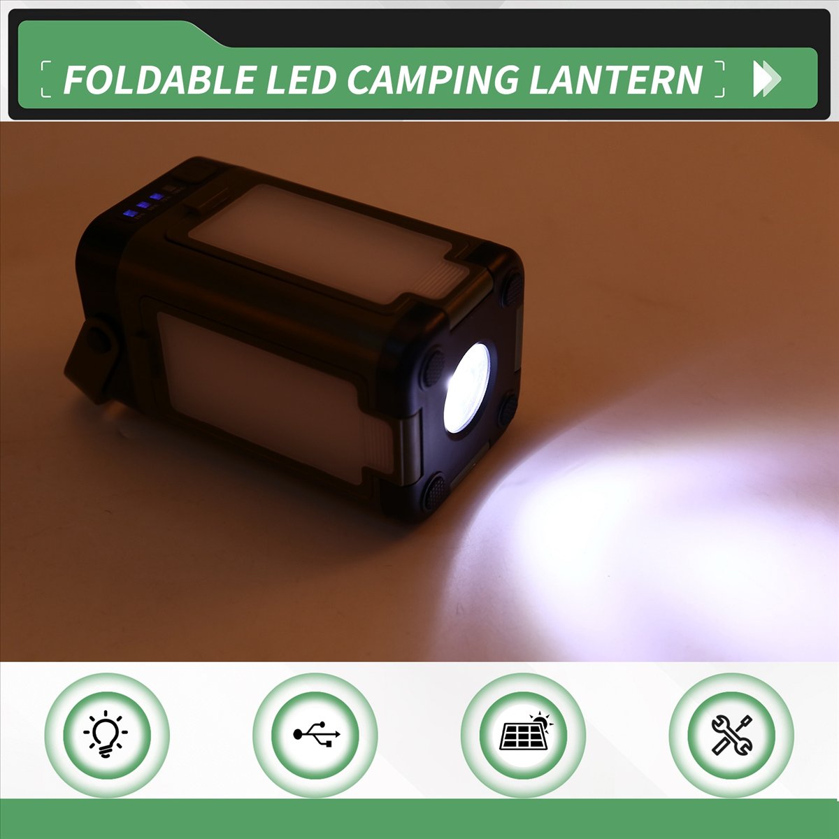 X08A Foldable LED Camping Lant - Camping Solar Lantern 评论和价格