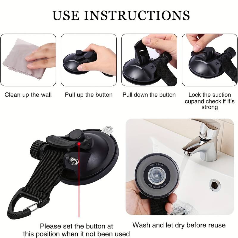 4Pcs Motorhomes Car Suction Cu - Outdoor Camping Accessories 评论和价格