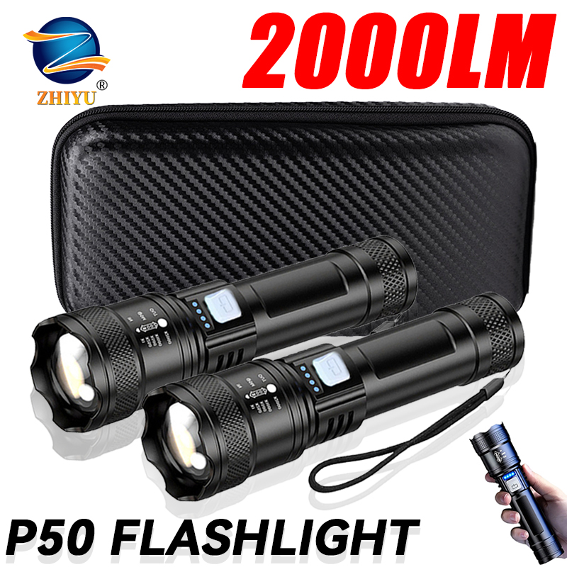 Tactical LED Flashlight 2000LM - Battery Outdoor Camping 评论和价格