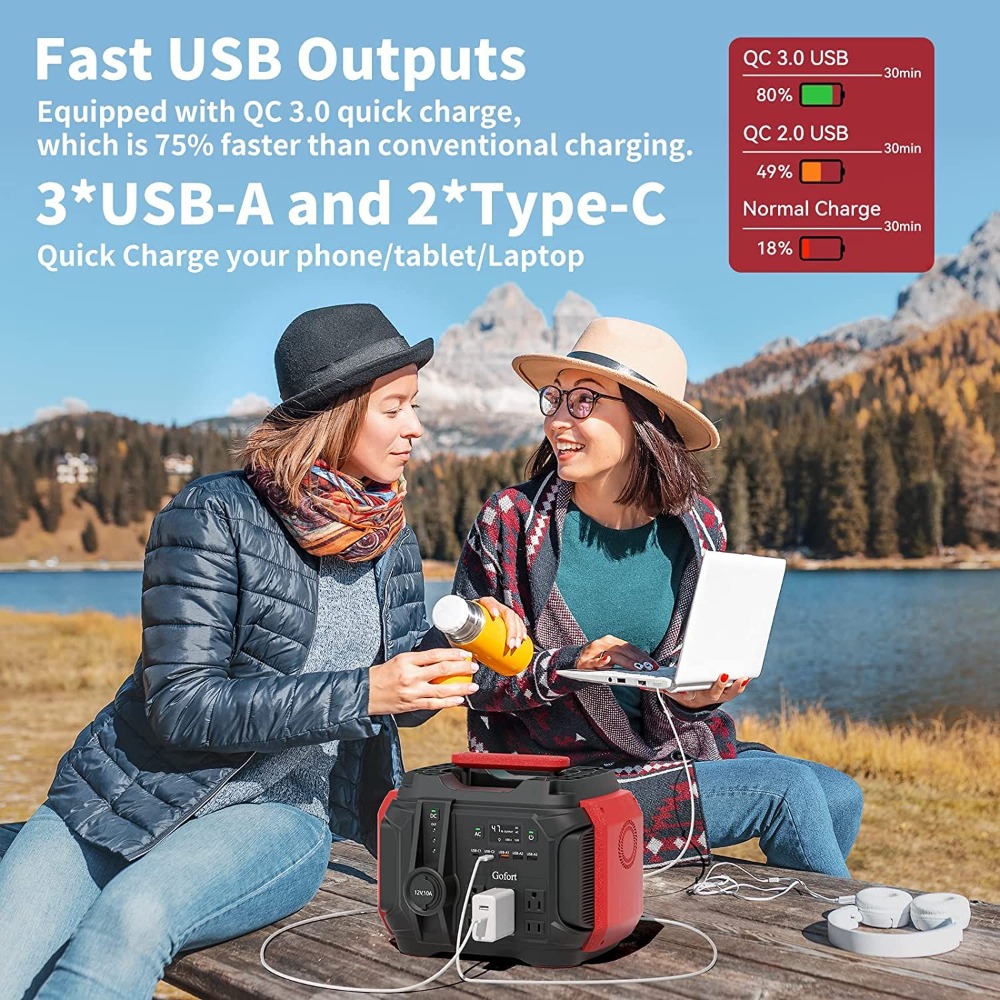 Portable Power Station 540Wh/5 - Outdoor Camping Outlet 评论和价格
