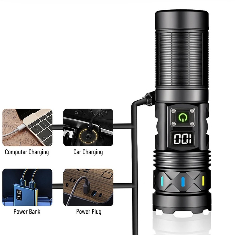 High Power LED Flashlight Tele - Outdoor Camping Lantern 评论和价格