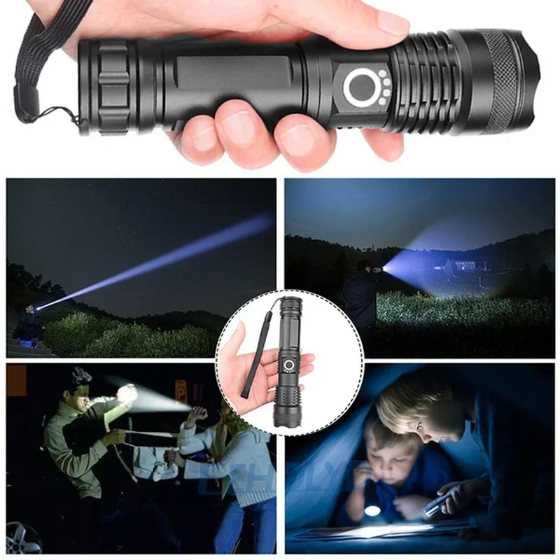 High Power XHP70 Led Flashligh - Outdoor Camping Accessories 评论和价格
