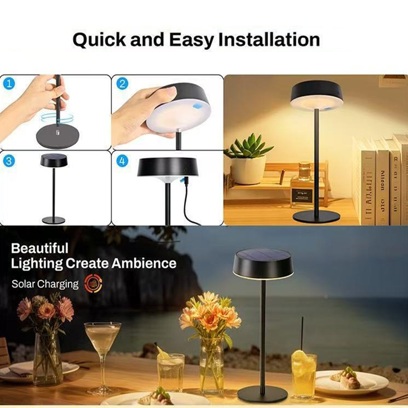 Solar Table Lamp Dimmable LED  - Camping Solar Lantern 评论和价格