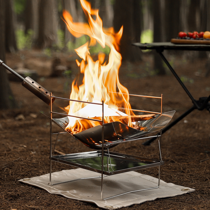 Wood Burning Camping Stove Por - Outdoor Camping Fire Pit 评论和价格